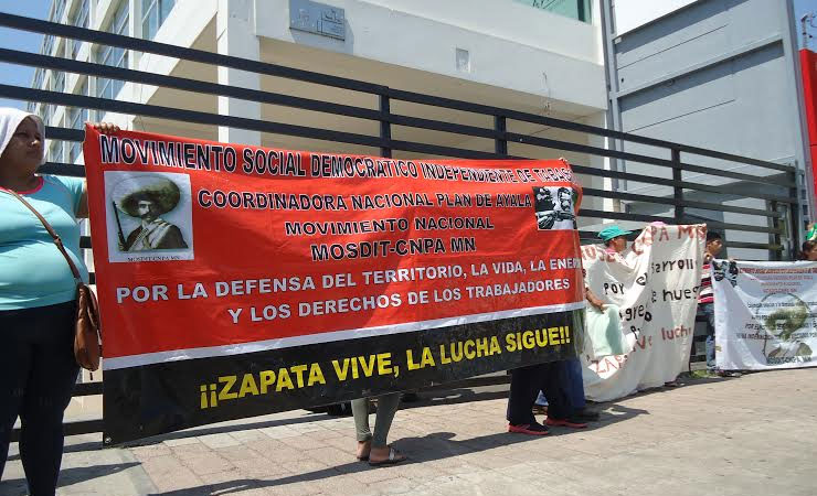 Movilización FSCISP de Tabasco vs Conagua 10 de abril