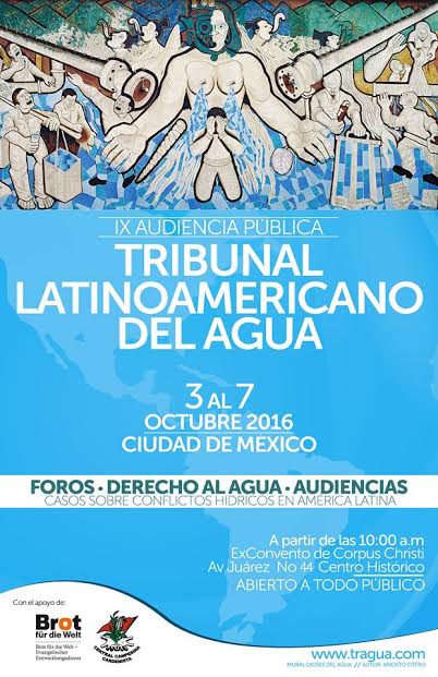 Invitación y Programa de la IX Audiencia del Tribunal Latinoamericano del Agua