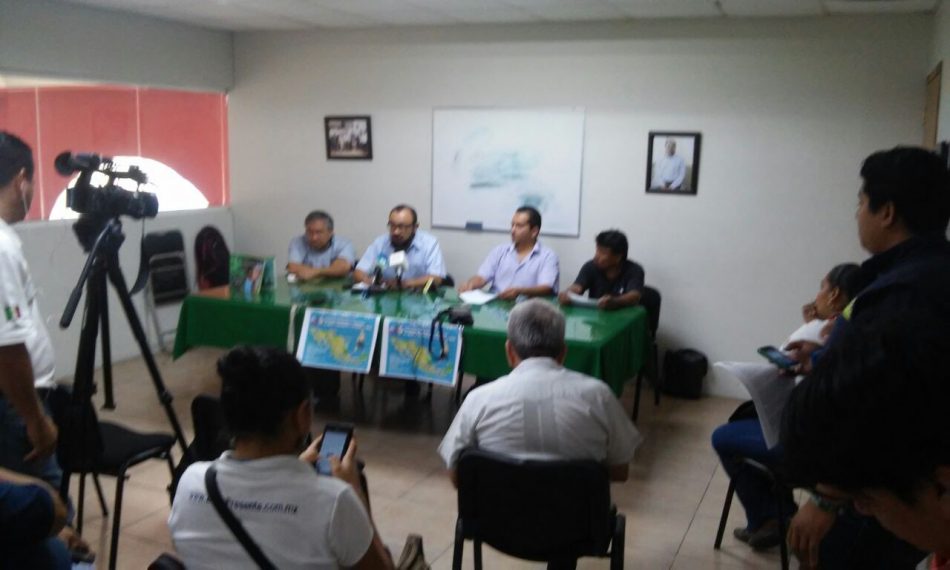 Rueda de prensa en Tabasco, Caravana Nacional por el Agua, el Territorio, el Trabajo y la Vida