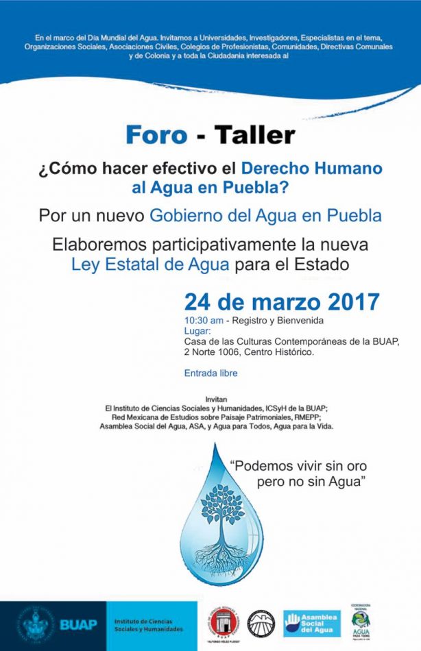 ¿Cómo hacer efectivo el derecho humano al agua en Puebla?
