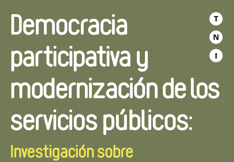 Democracia participativa y modernización de los servicios publicos