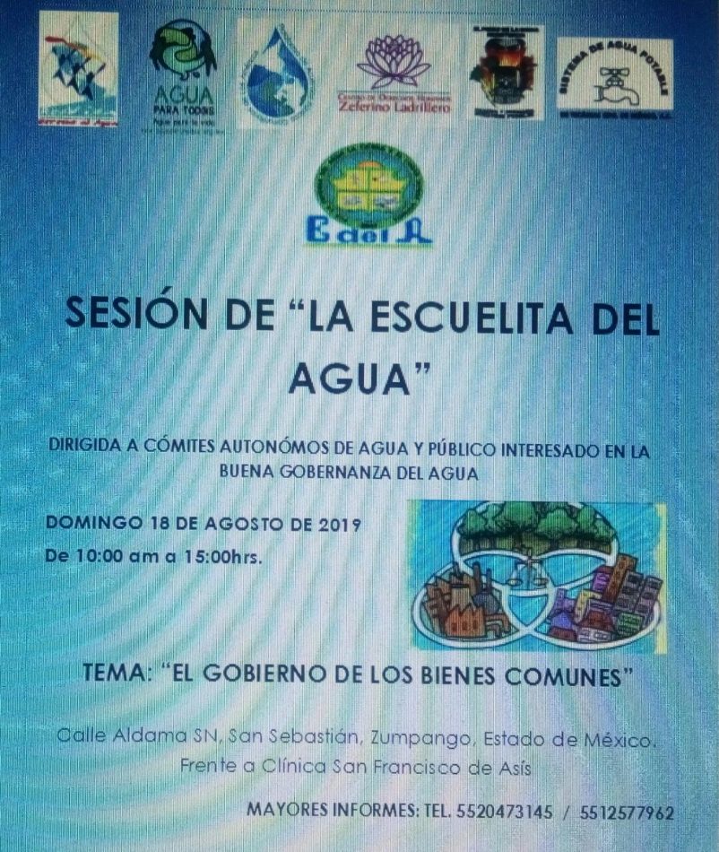 Sesión de la escuelita del agua (Domingo 18 de agosto 2019)