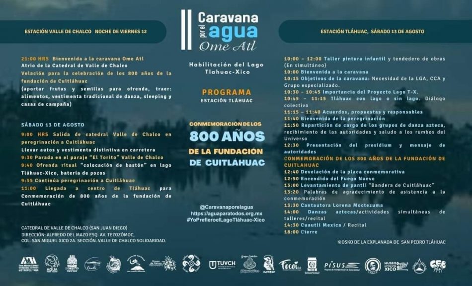 II Caravana por el Agua Ome Atl💧Conmemoración de los 800 años de la fundación de Cuitláhuac
