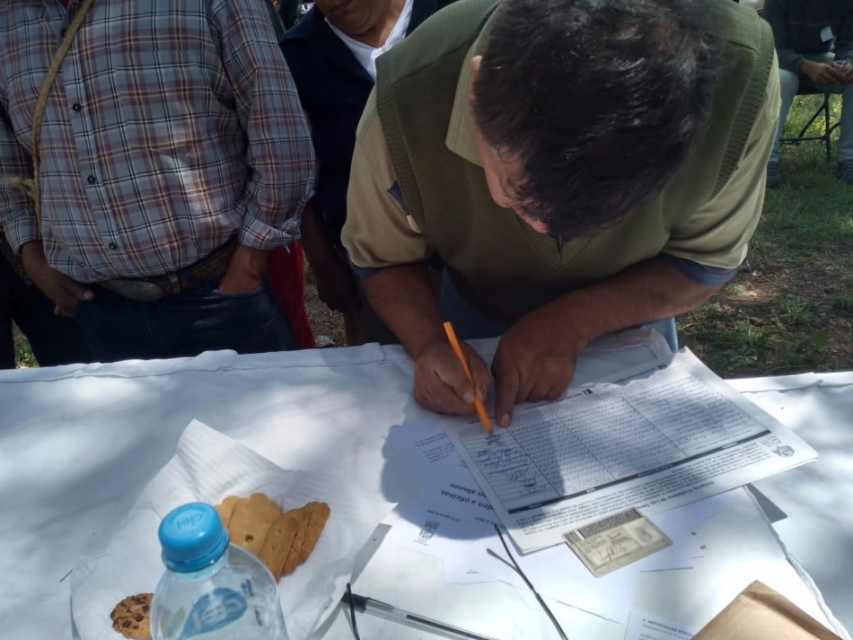 Recolección de firmas: Tezontepec Hidalgo