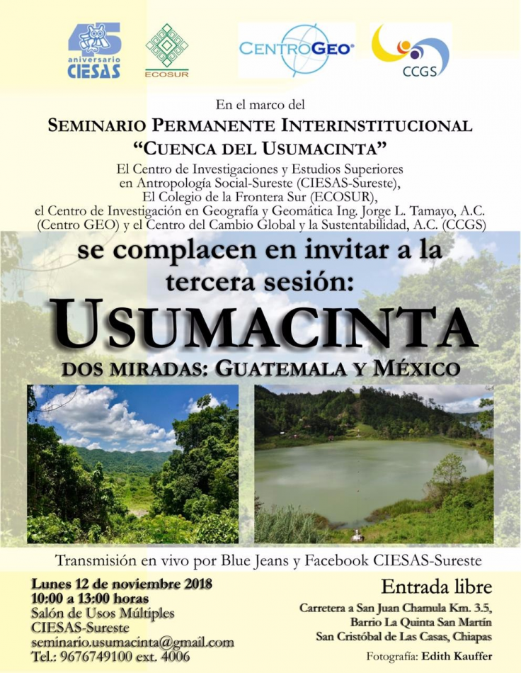 Seminario permanente interinstitucional «Cuenca de Usumacinta»