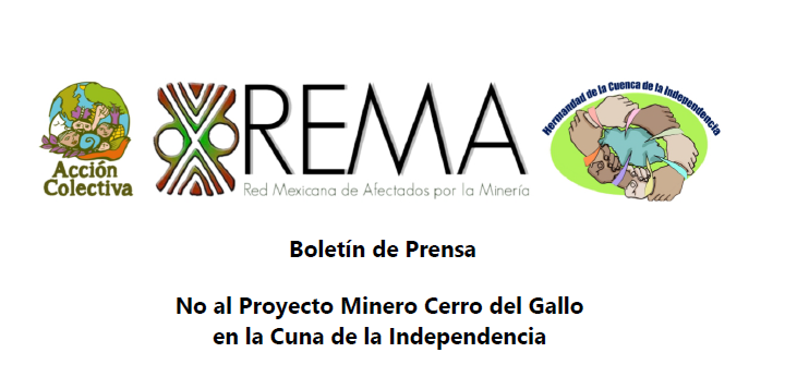 No al Proyecto Minero Cerro del Gallo