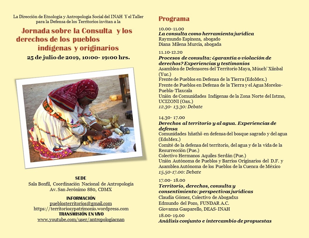 Jornada sobre la consulta y los derechos de los pueblos indígenas y originarios