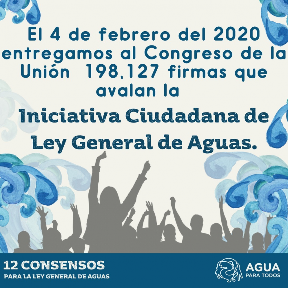 COMUNICADO DE PRENSA: Un año se cumple desde que en la Cámara de Diputados la Coordinadora nacional Agua para Todxs Agua